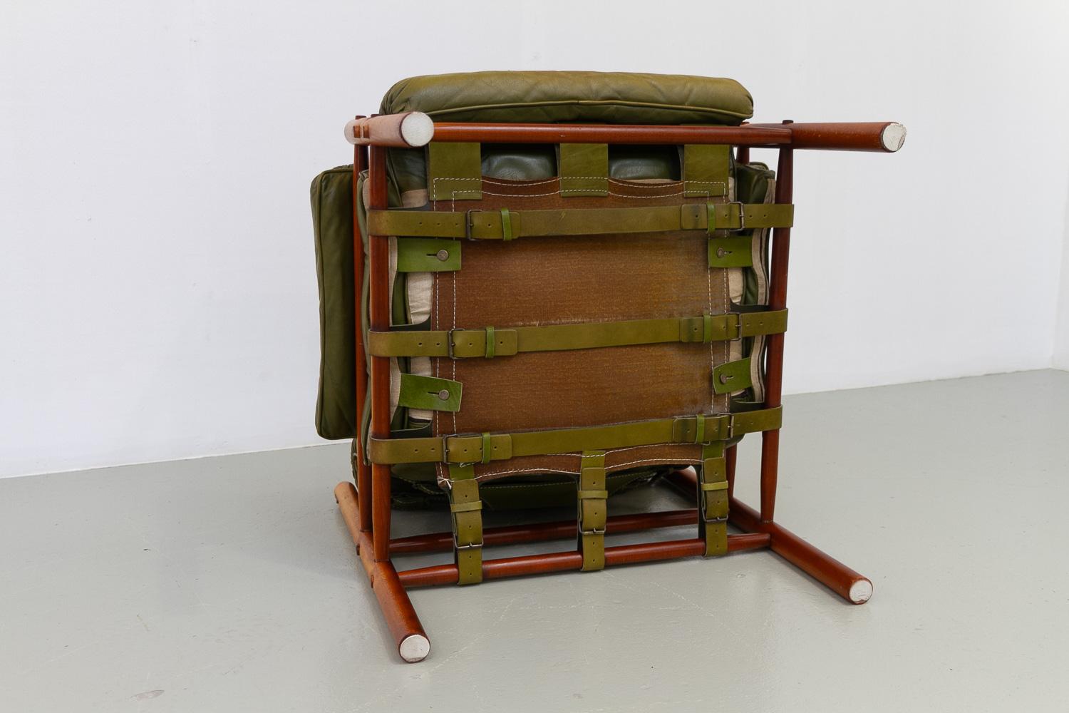 Sillón escandinavo moderno de mediados de siglo Arne Norell, Suecia Años 70. en venta 8