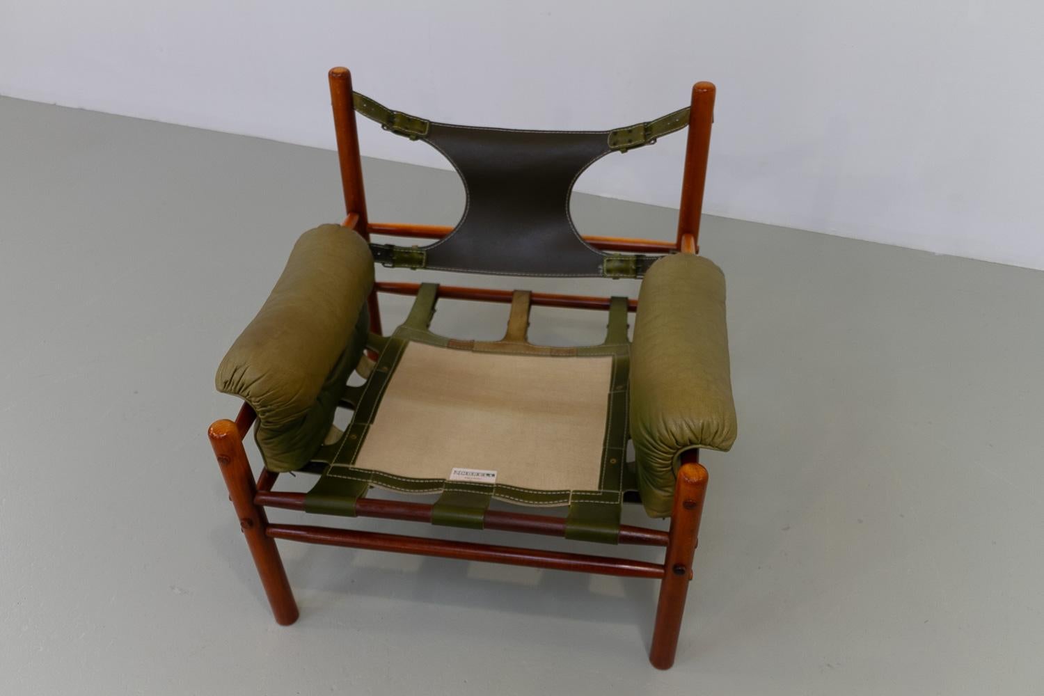 Sillón escandinavo moderno de mediados de siglo Arne Norell, Suecia Años 70. en venta 9