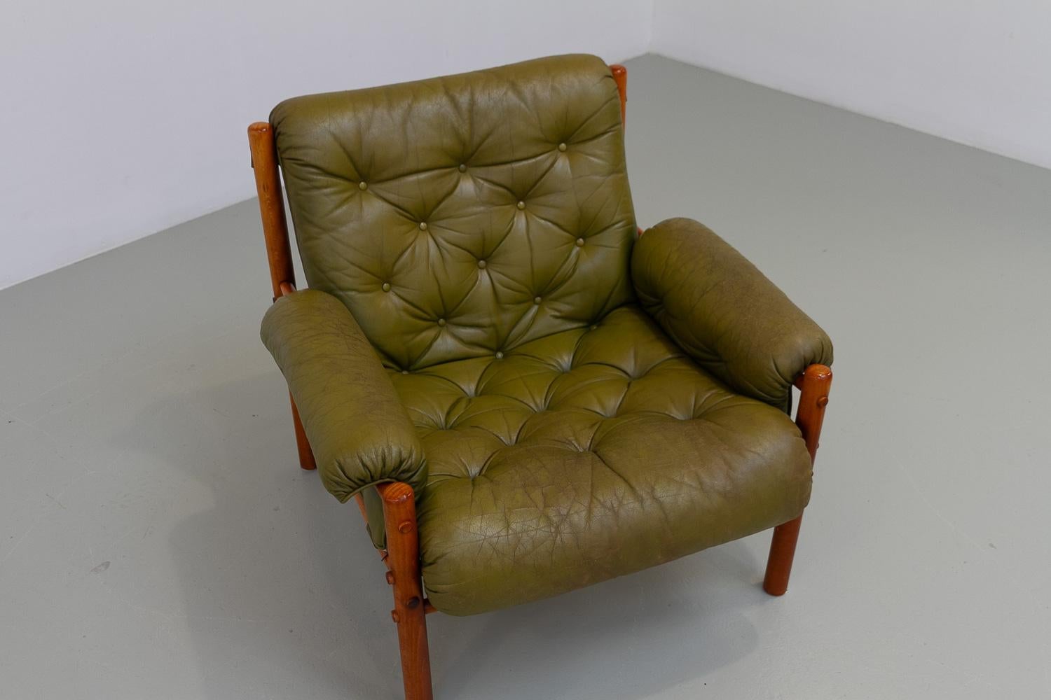 Sillón escandinavo moderno de mediados de siglo Arne Norell, Suecia Años 70. en venta 10