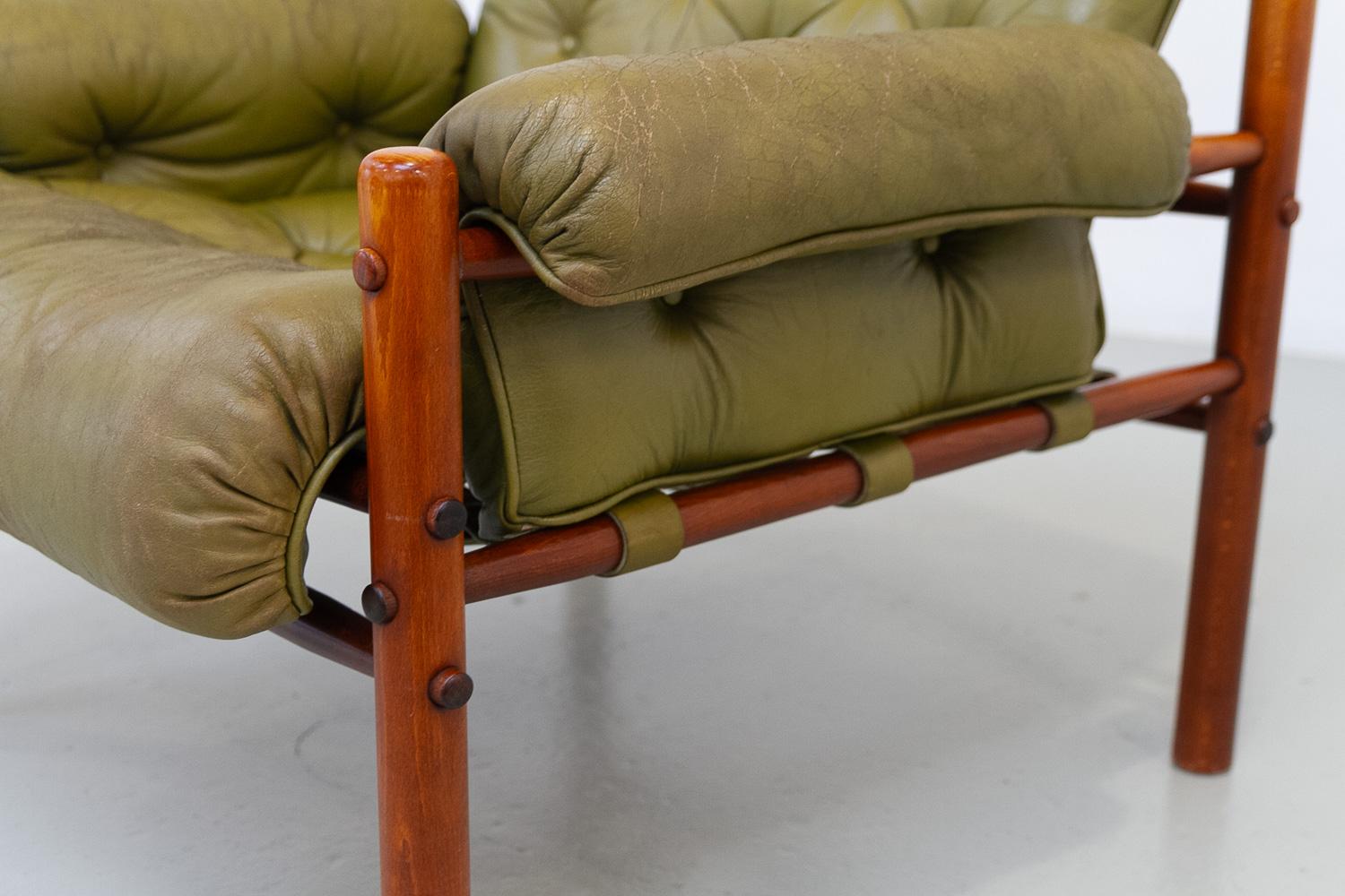 Sillón escandinavo moderno de mediados de siglo Arne Norell, Suecia Años 70. en venta 11