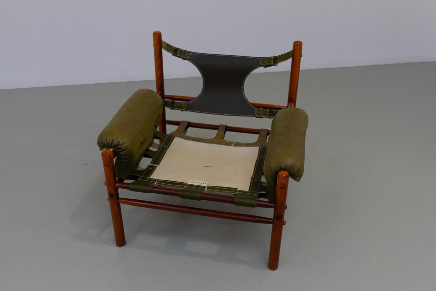 Sillón escandinavo moderno de mediados de siglo Arne Norell, Suecia Años 70. en venta 12