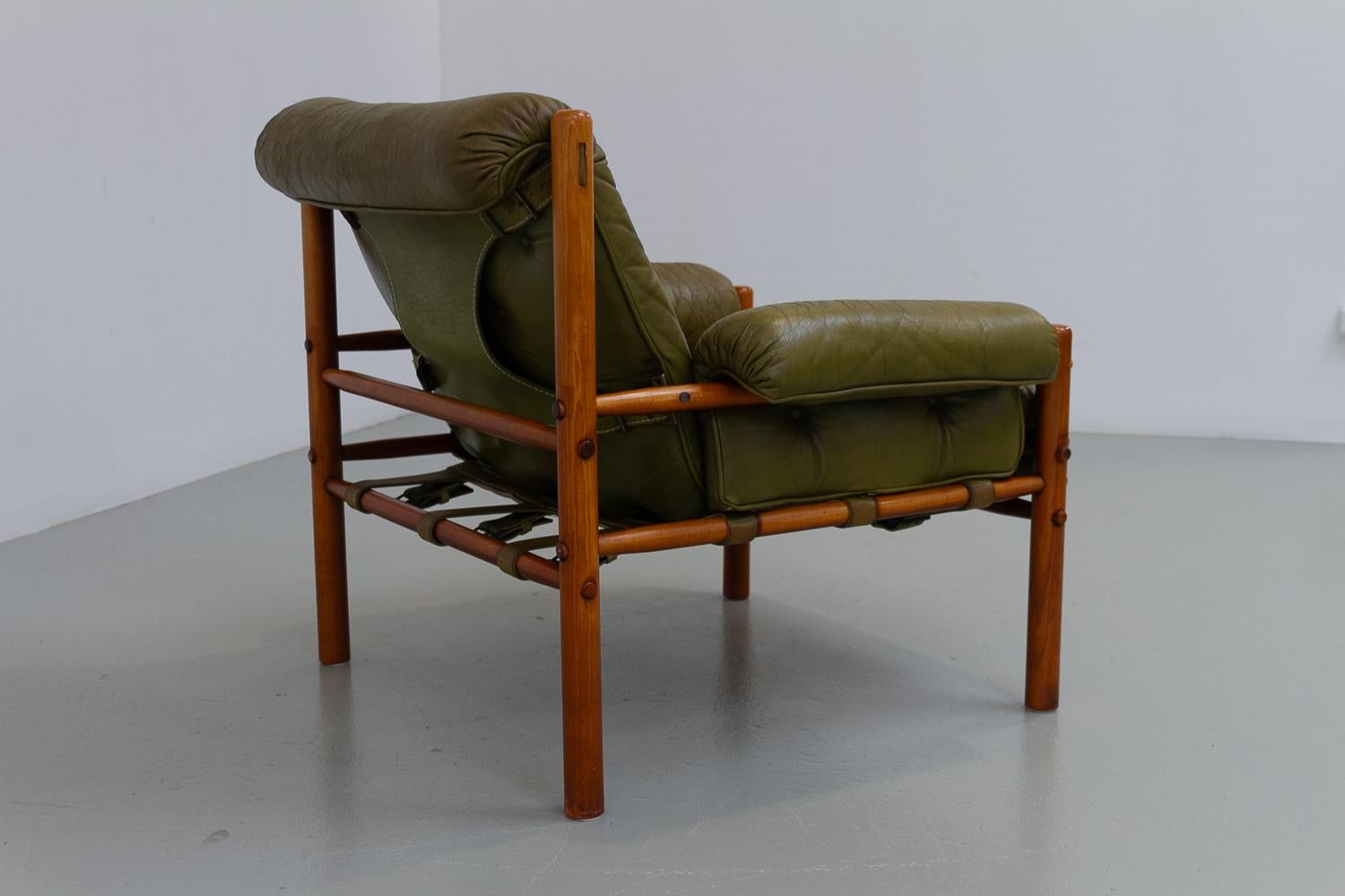 Sillón escandinavo moderno de mediados de siglo Arne Norell, Suecia Años 70. Escandinavo moderno en venta