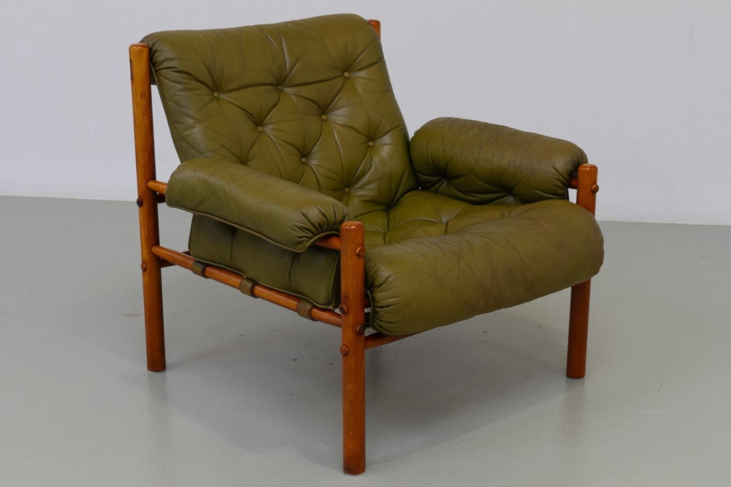 Sillón escandinavo moderno de mediados de siglo Arne Norell, Suecia Años 70. Sueco en venta