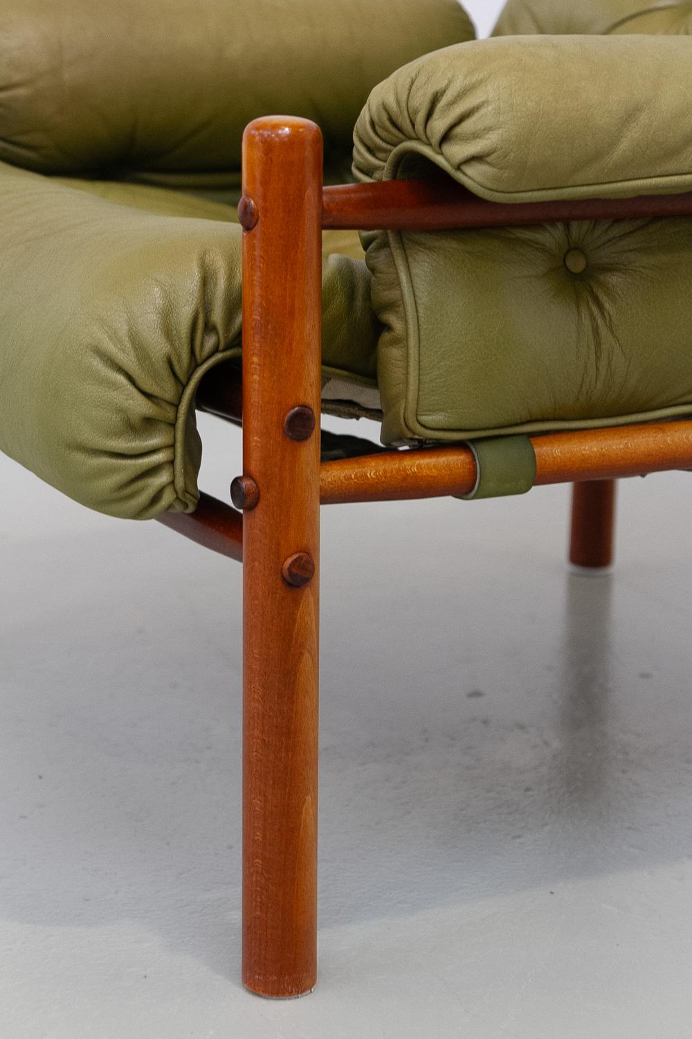 Sillón escandinavo moderno de mediados de siglo Arne Norell, Suecia Años 70. en Bueno estado para la venta en Asaa, DK