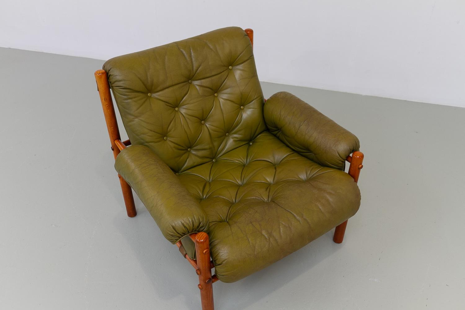 Sillón escandinavo moderno de mediados de siglo Arne Norell, Suecia Años 70. finales del siglo XX en venta