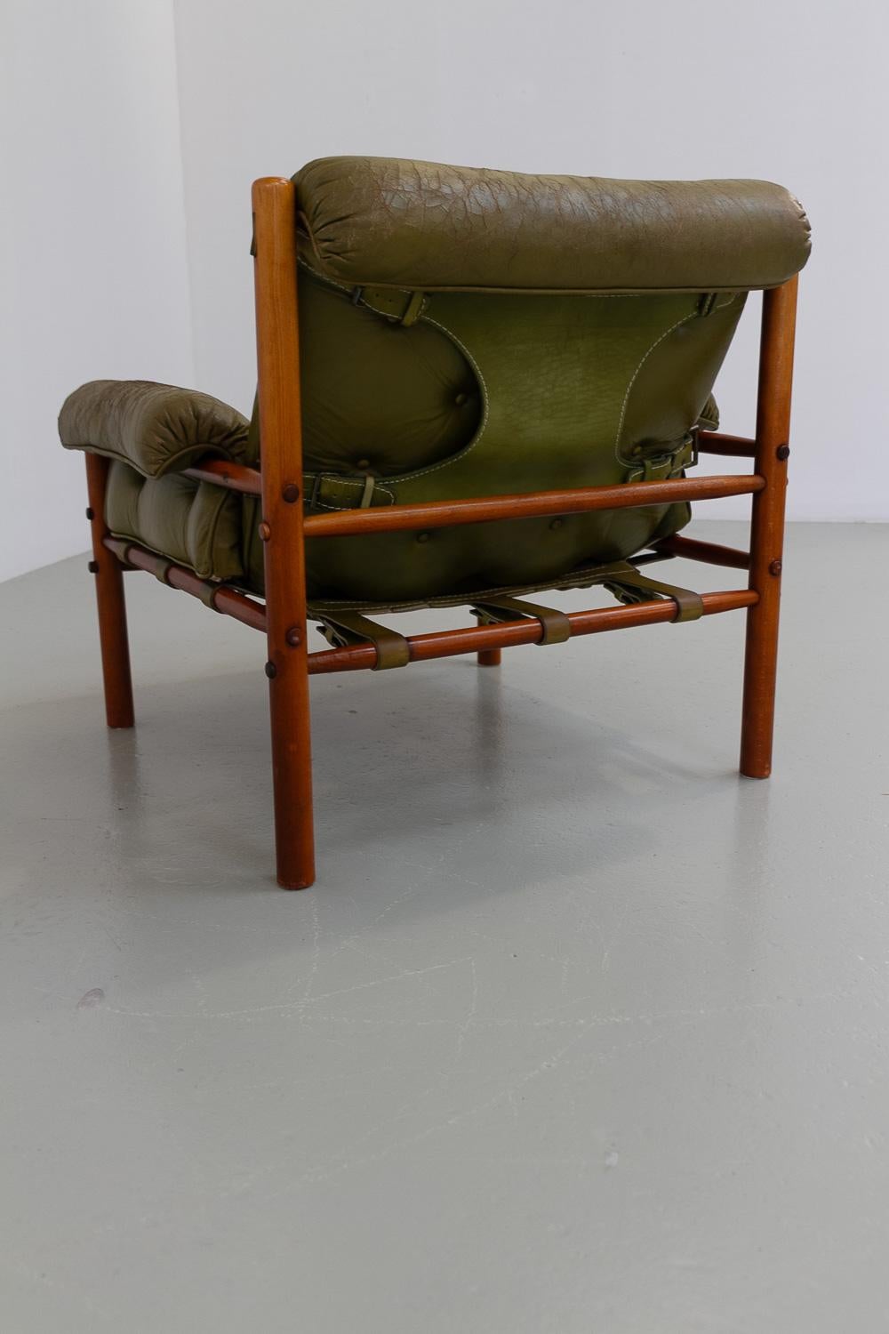 Sillón escandinavo moderno de mediados de siglo Arne Norell, Suecia Años 70. en venta 2