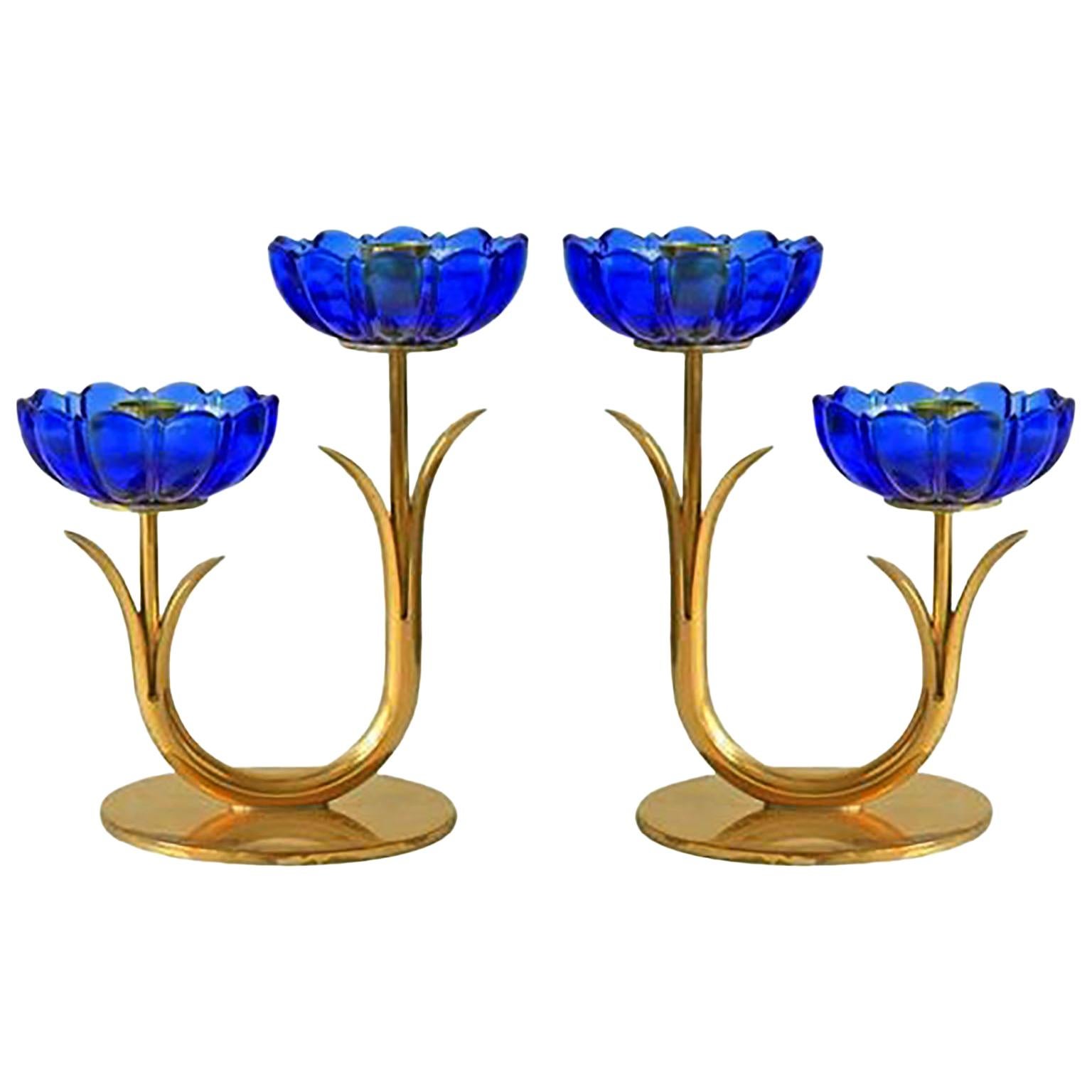 MidCentury Modern Chrome Candle Holder at 1stDibs