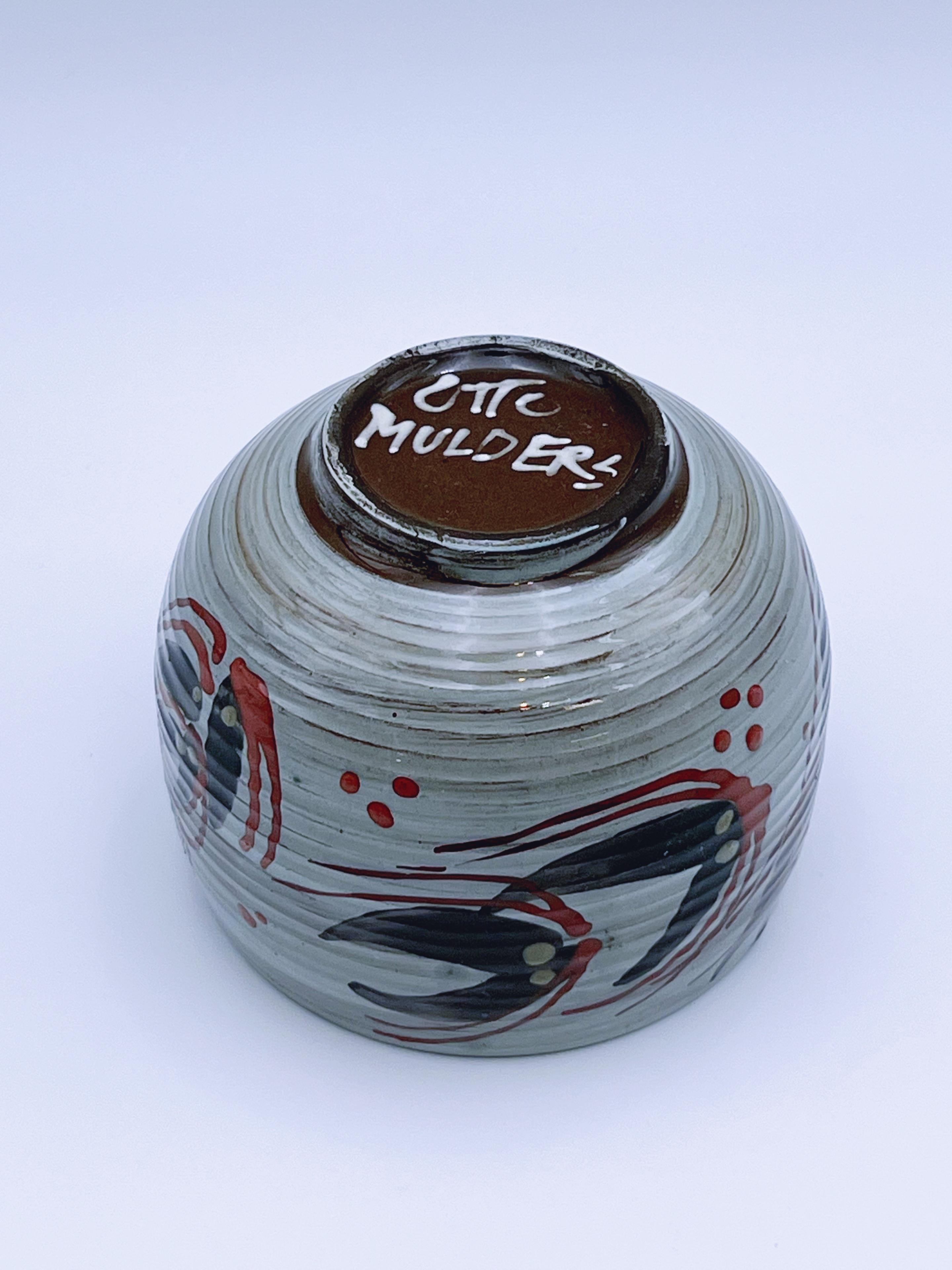 Skandinavische Mid-Century-Modern-Keramikschale von Otto Mulders, Norwegen, 1970er Jahre im Angebot 4