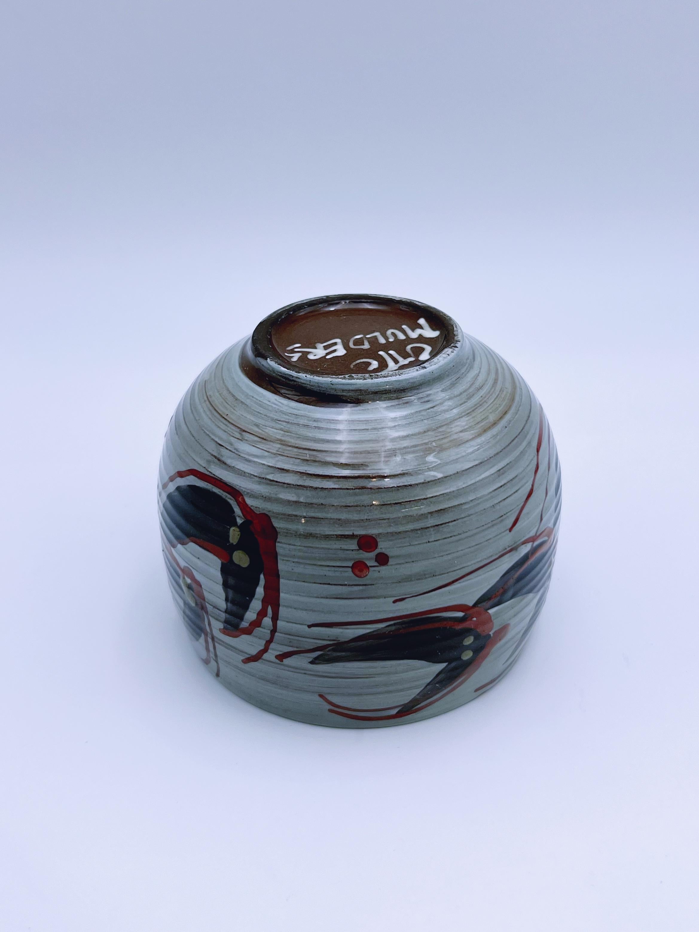 Skandinavische Mid-Century-Modern-Keramikschale von Otto Mulders, Norwegen, 1970er Jahre im Angebot 2