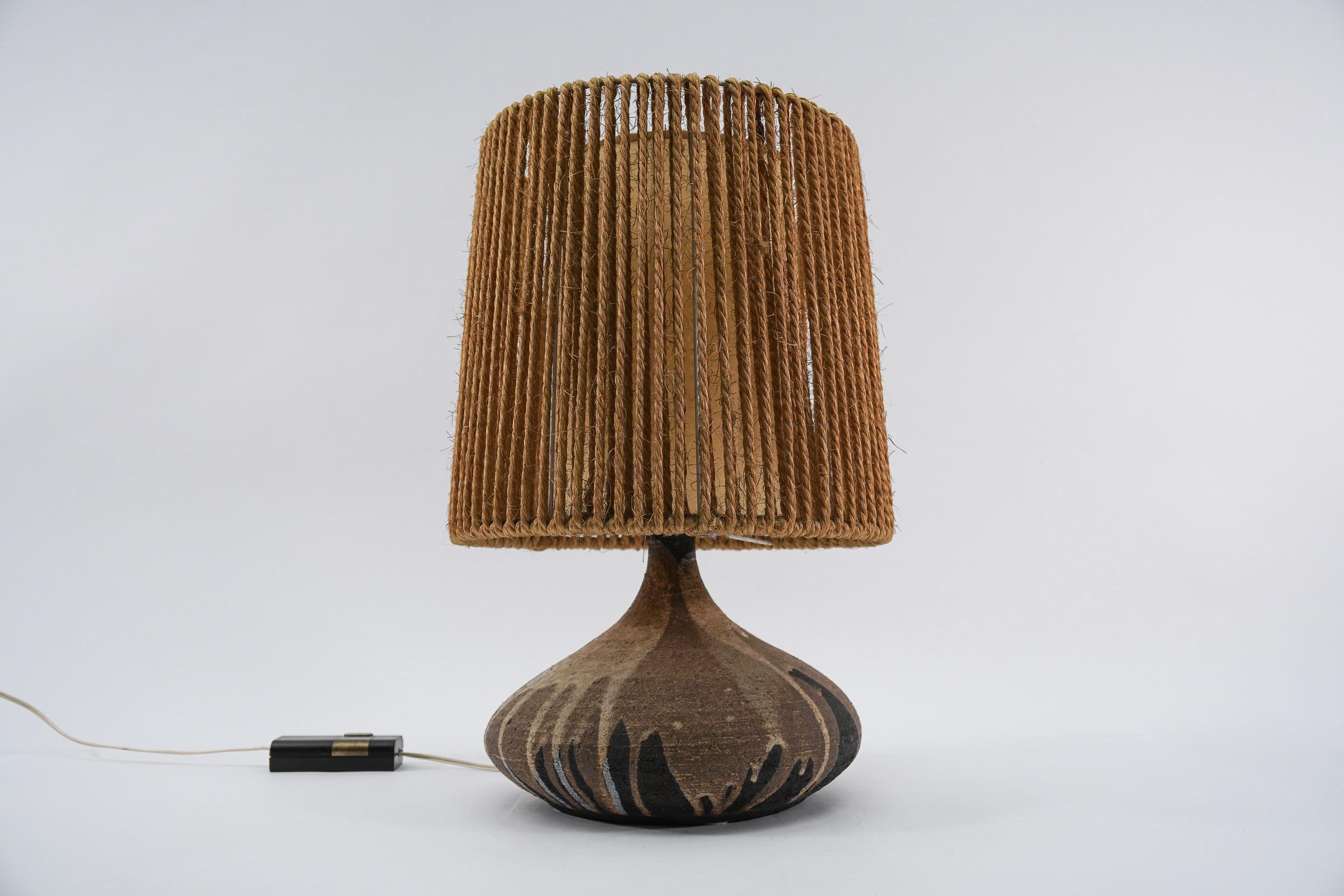 Scandinavian Mid-Century Modern Ceramic Table Lamp, 1960s  For Sale 10