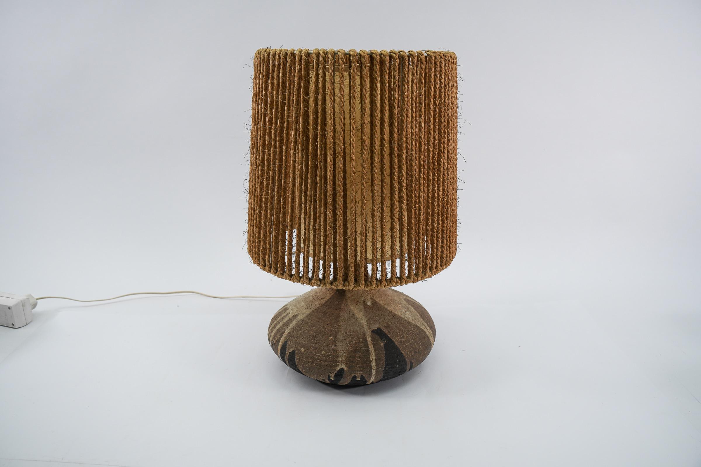 Mid-20th Century Scandinavian Mid-Century Modern Ceramic Table Lamp, 1960s  For Sale