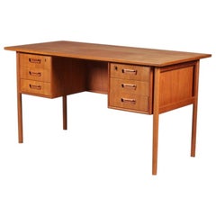 Scandinavian Mid-Century Modern Desk in Teak