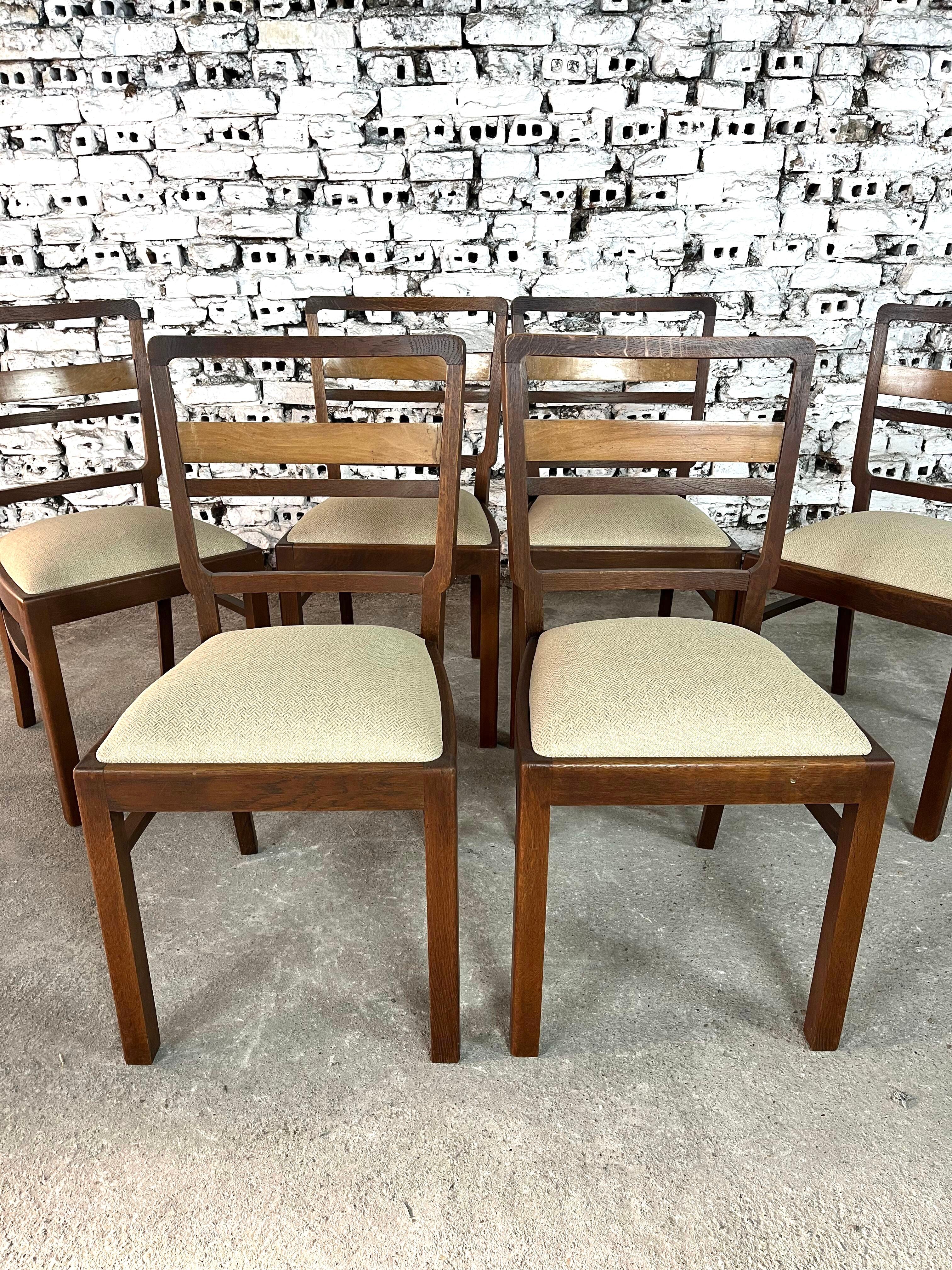 Scandinavian Mid-Century Modern Dining Chairs – Set of 6 Danés en venta