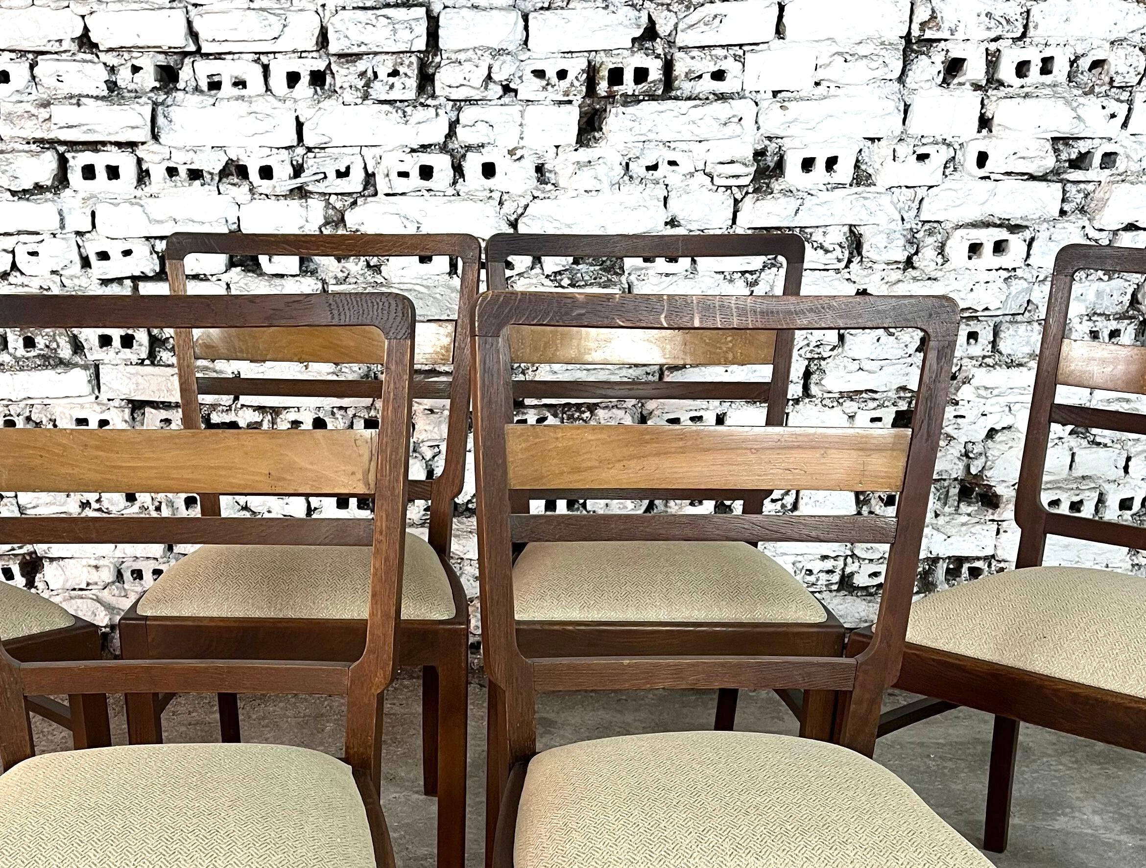Scandinavian Mid-Century Modern Dining Chairs – Set of 6 en Bueno estado para la venta en Bridgeport, CT