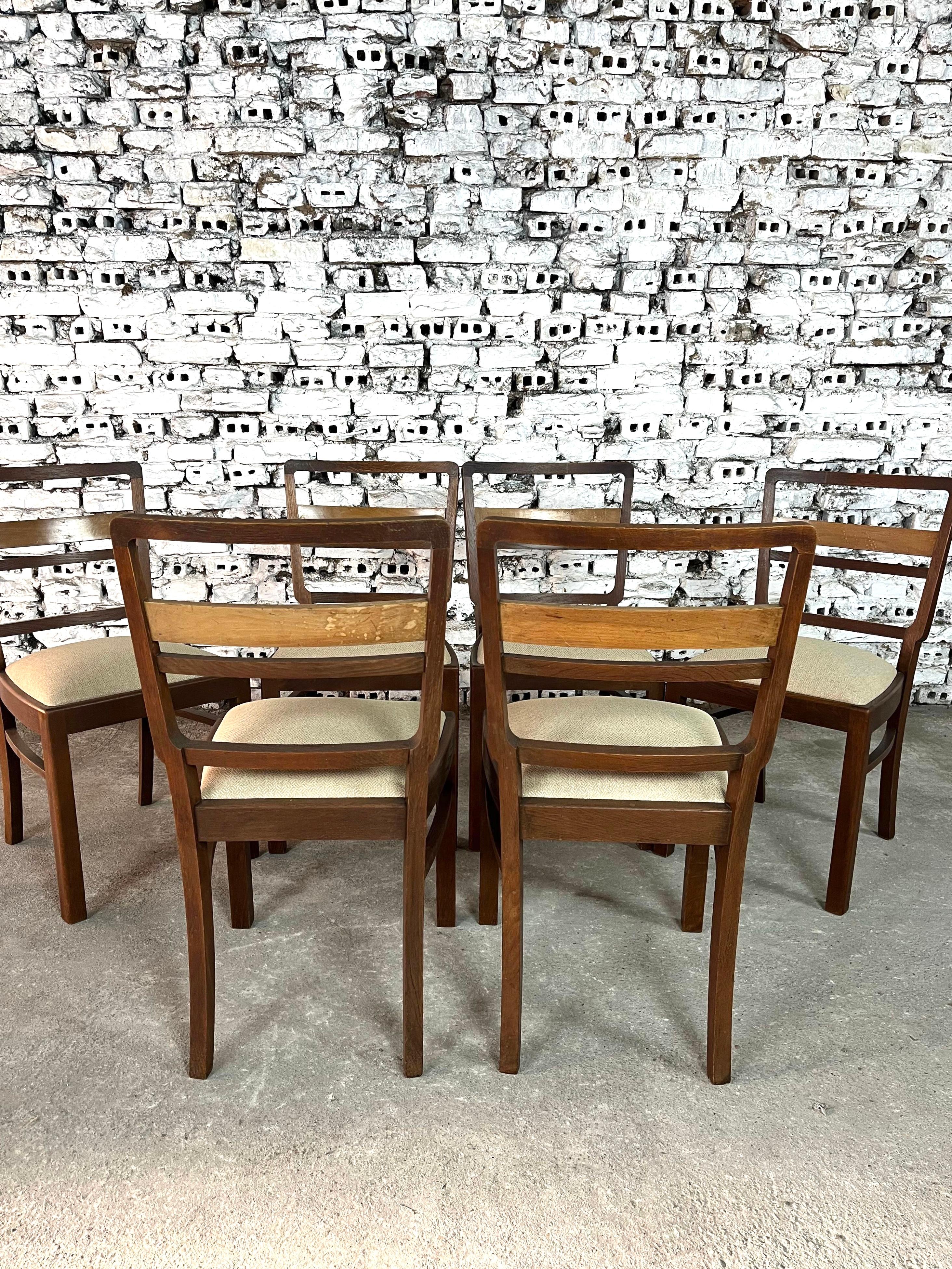 Scandinavian Mid-Century Modern Dining Chairs – Set of 6 siglo XX en venta