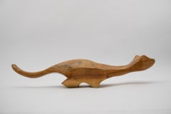 Skandinavische Mid-Century Modern Hand Carved Wood Marten, 1960er Jahre