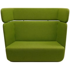 Scandinavian Mid-Century Modern Moss Green Sofa or Settee