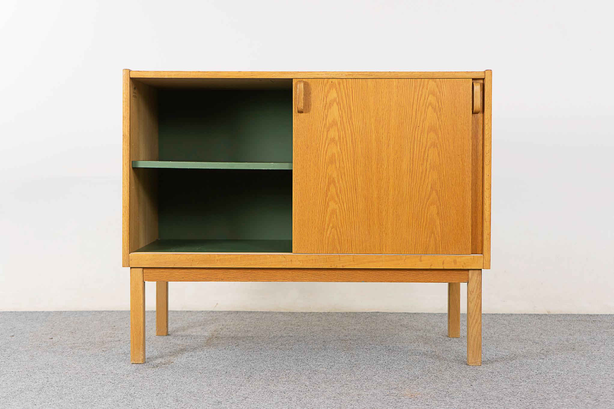 Scandinavian Modern Scandinavian Mid-Century Modern Oak Cabinet For Sale