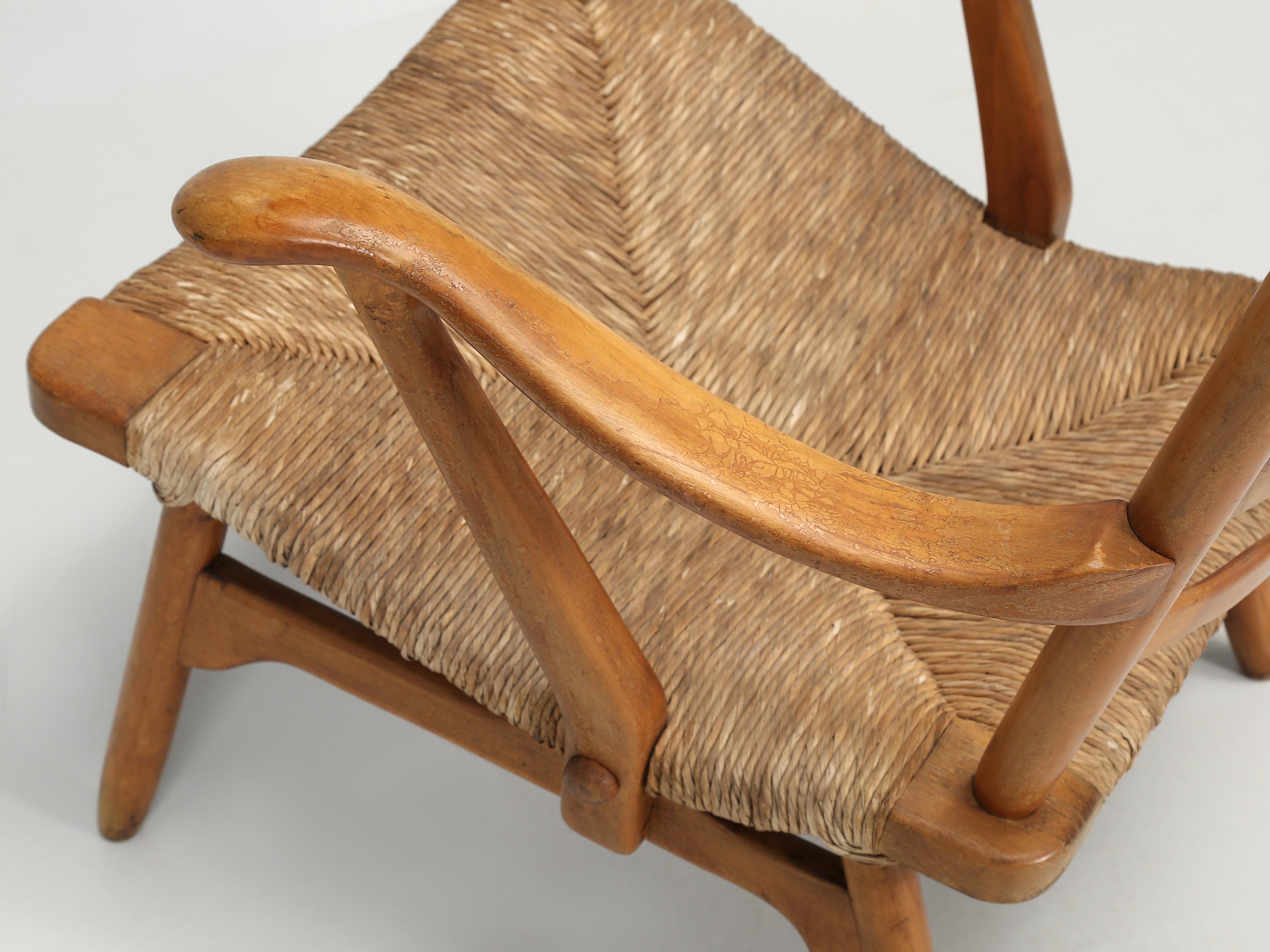 Mid-20th Century Scandinavian Mid-Century Modern Pair of Chairs Unrestored Condition, circa 1960s