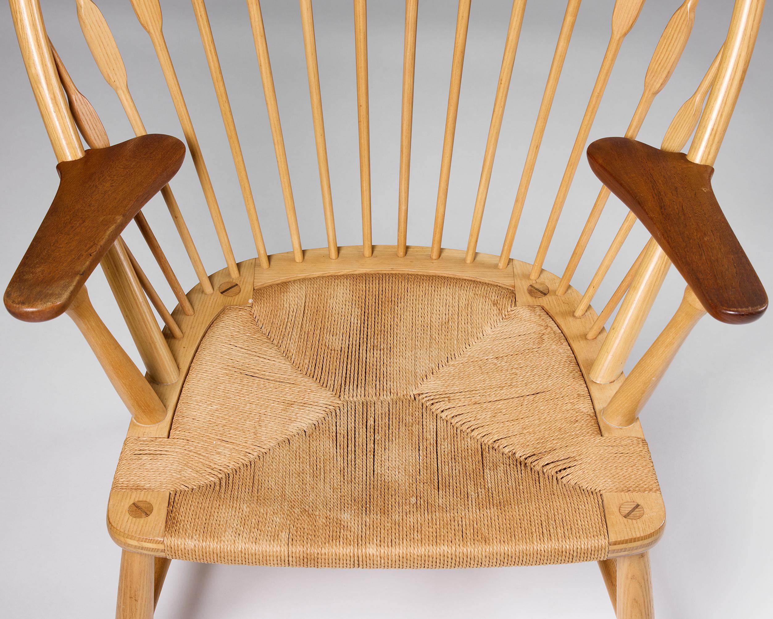 Sedia Peacock di Wegner, Scandinavian Mid-Century Modern, 1950s in vendita 4
