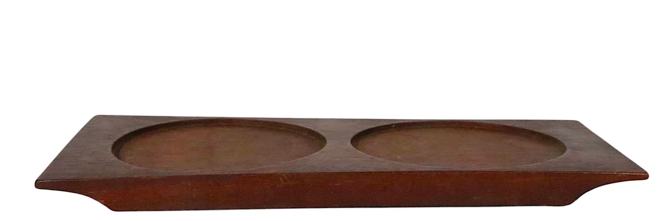 Scandinavian Mid Century Modern Serving Set Nuutajarvi Notsjo Finland c 1950/60s In Good Condition For Sale In New York, NY