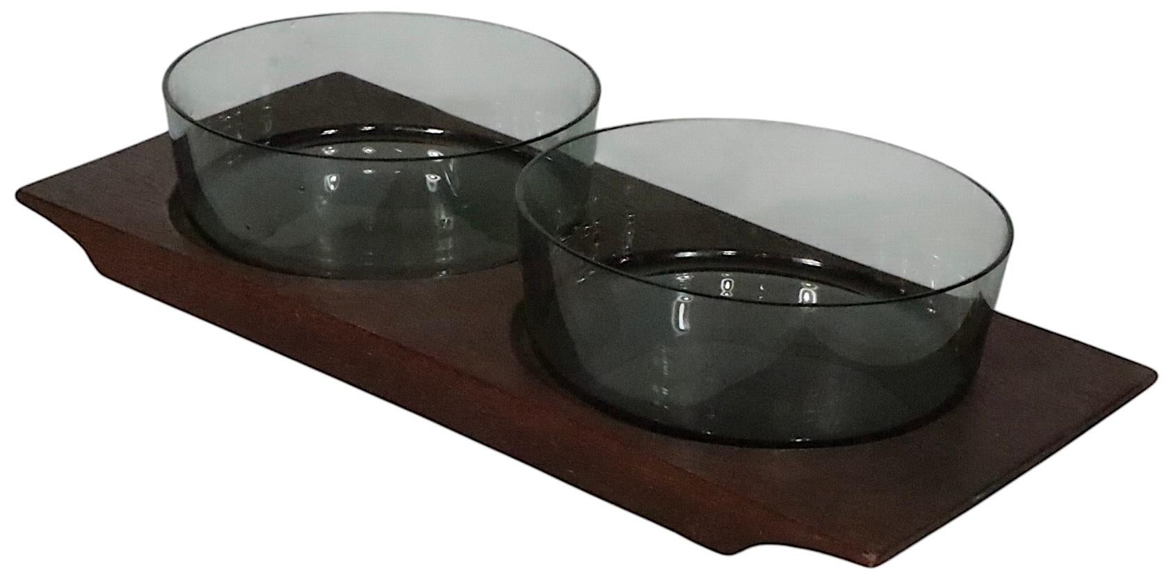 Scandinavian Mid Century Modern Serving Set Nuutajarvi Notsjo Finland c 1950/60s For Sale 1