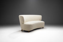 Scandinavian Mid-Century Modern Sofa Upholstered in Bouclé, Scandinavia ca 1950s