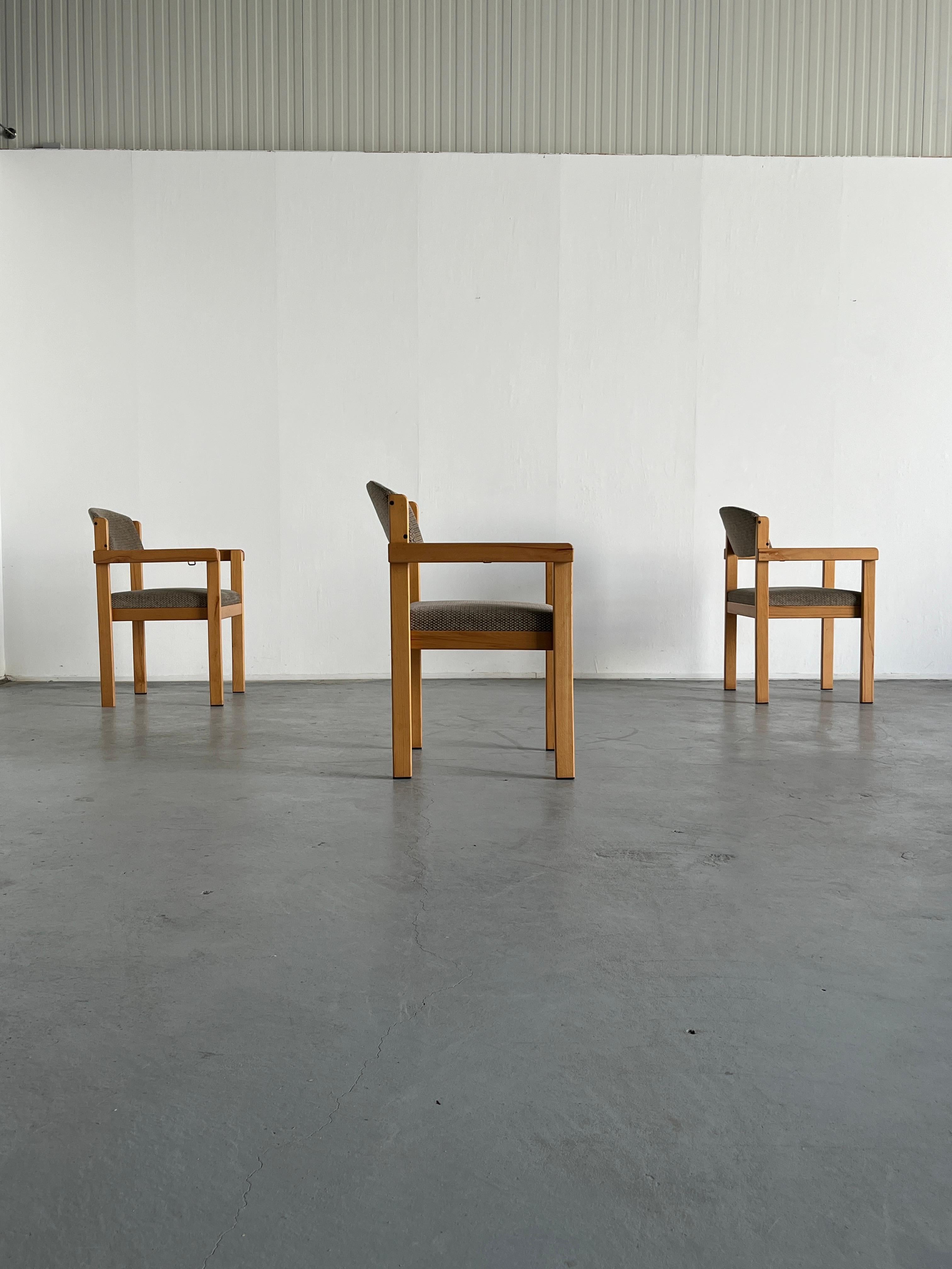 Swedish Scandinavian Mid-Century Modern Stackable Side Armchairs or Dining Chairs, 1960s For Sale