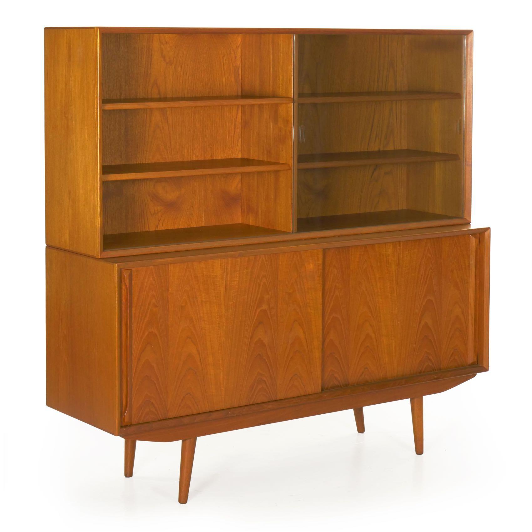 scandinavian teak bookcases