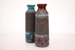 Scandinavian Mid-century modern vintage pottery vases from Tilgmans, Sweden
