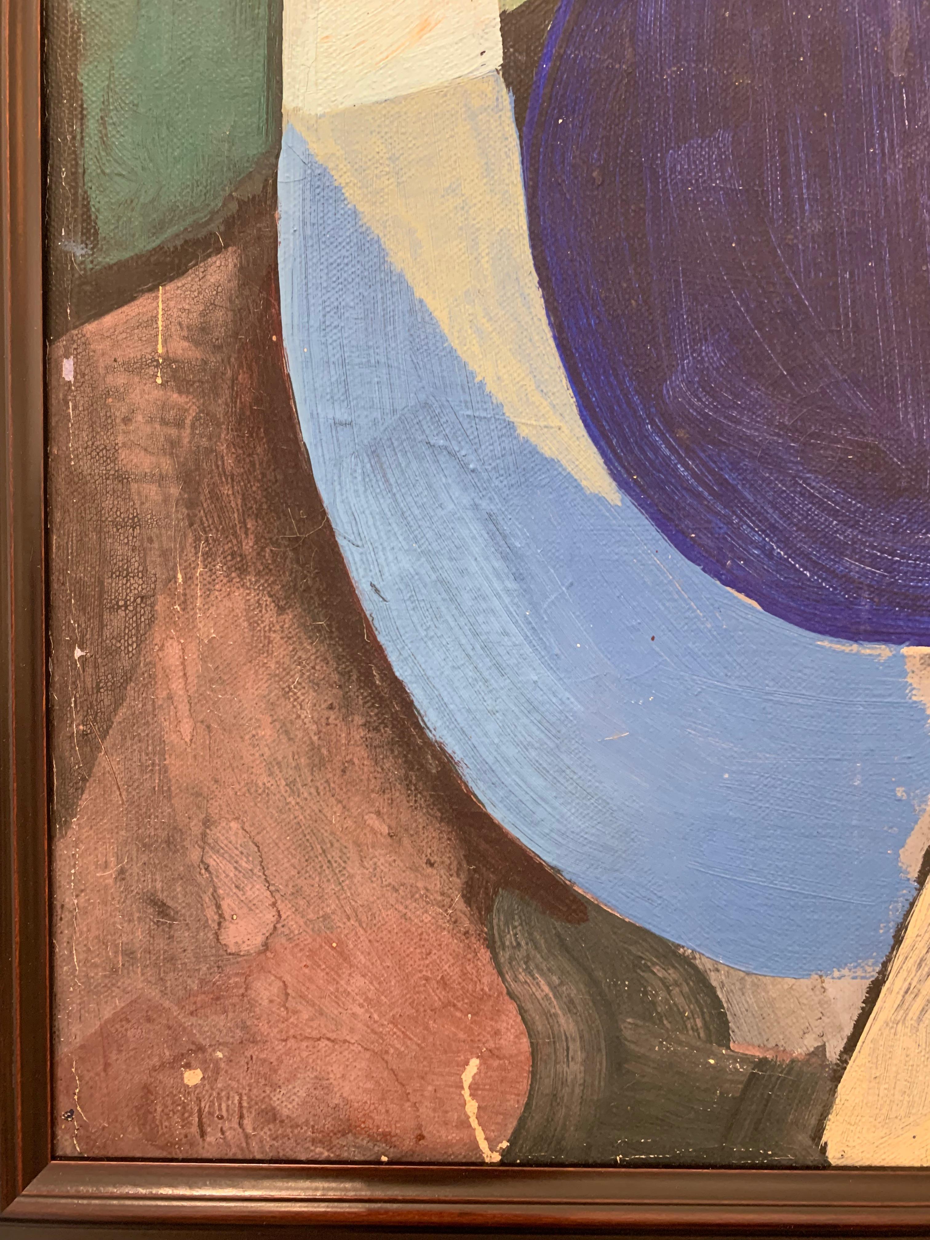 Scandinavian Mid Century Modernist Abstract Painting, 1960 In Good Condition For Sale In Utrecht, NL