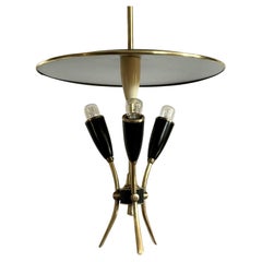 Scandinavian mid century modernist pendant lamp, space age design, Sweden, 1960s