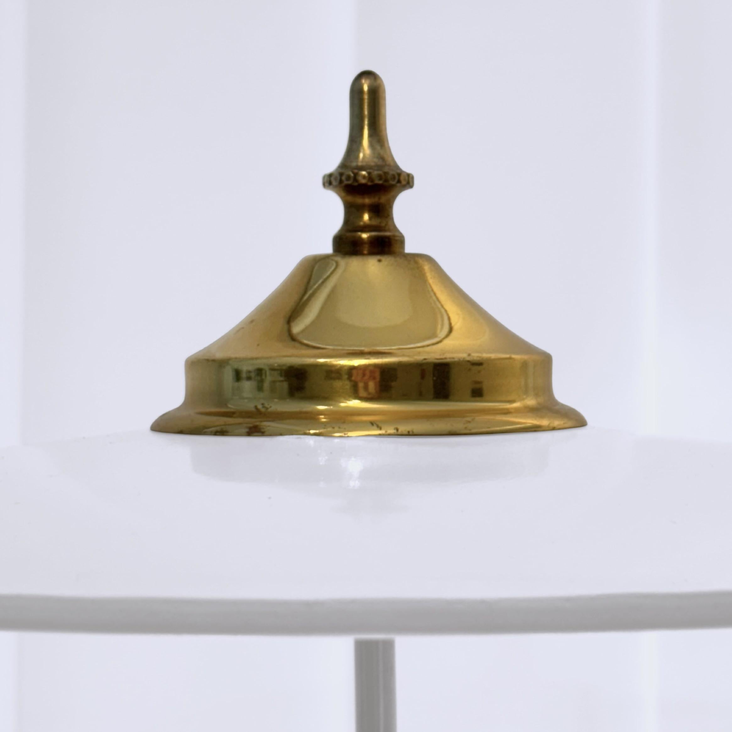 Lampe de table scandinave moderniste du milieu du siècle, laiton et acier, Danemark, années 1950 en vente 5