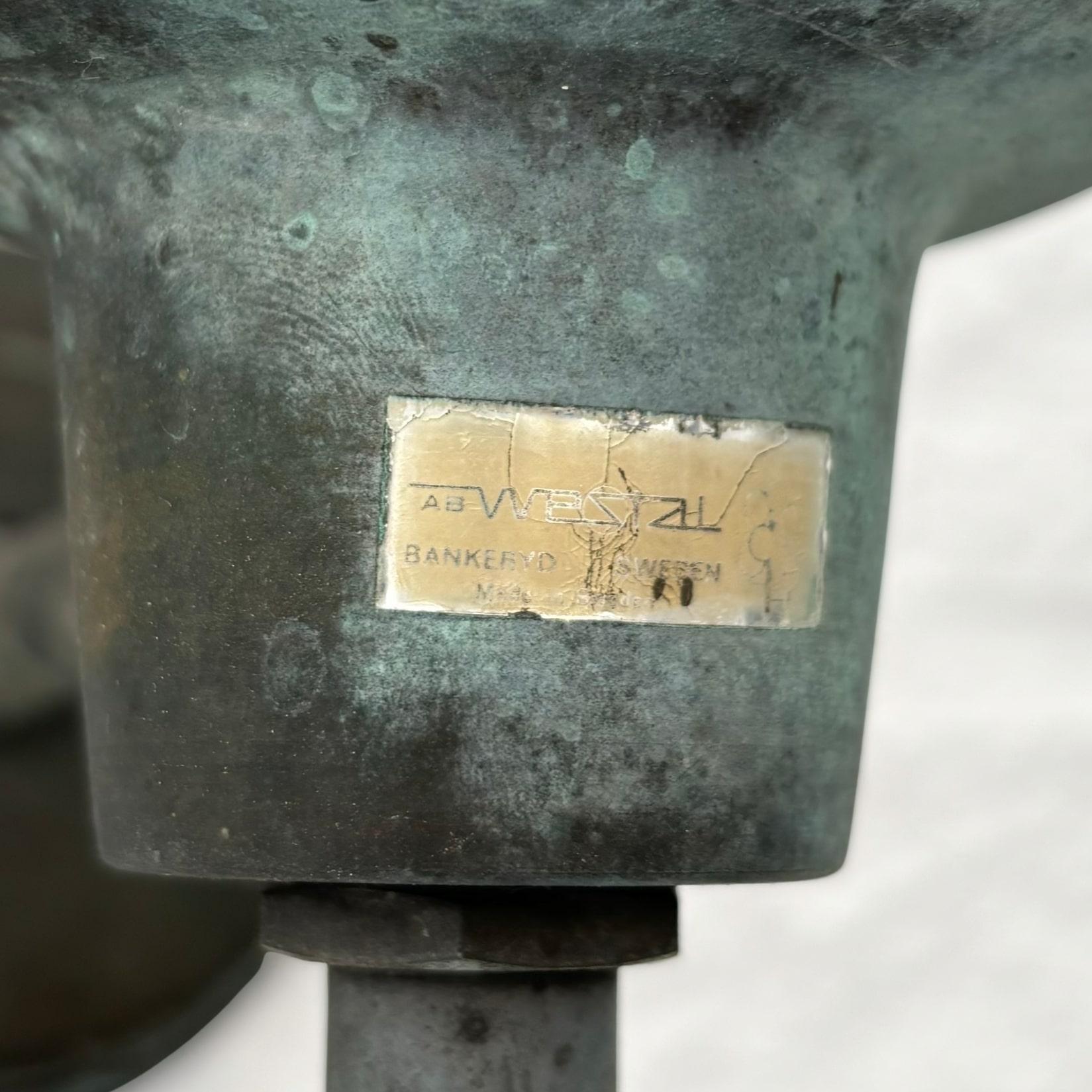 Scandinavian mid century outdoor facade lamp, Westal model 283, Sweden, 1970s For Sale 4