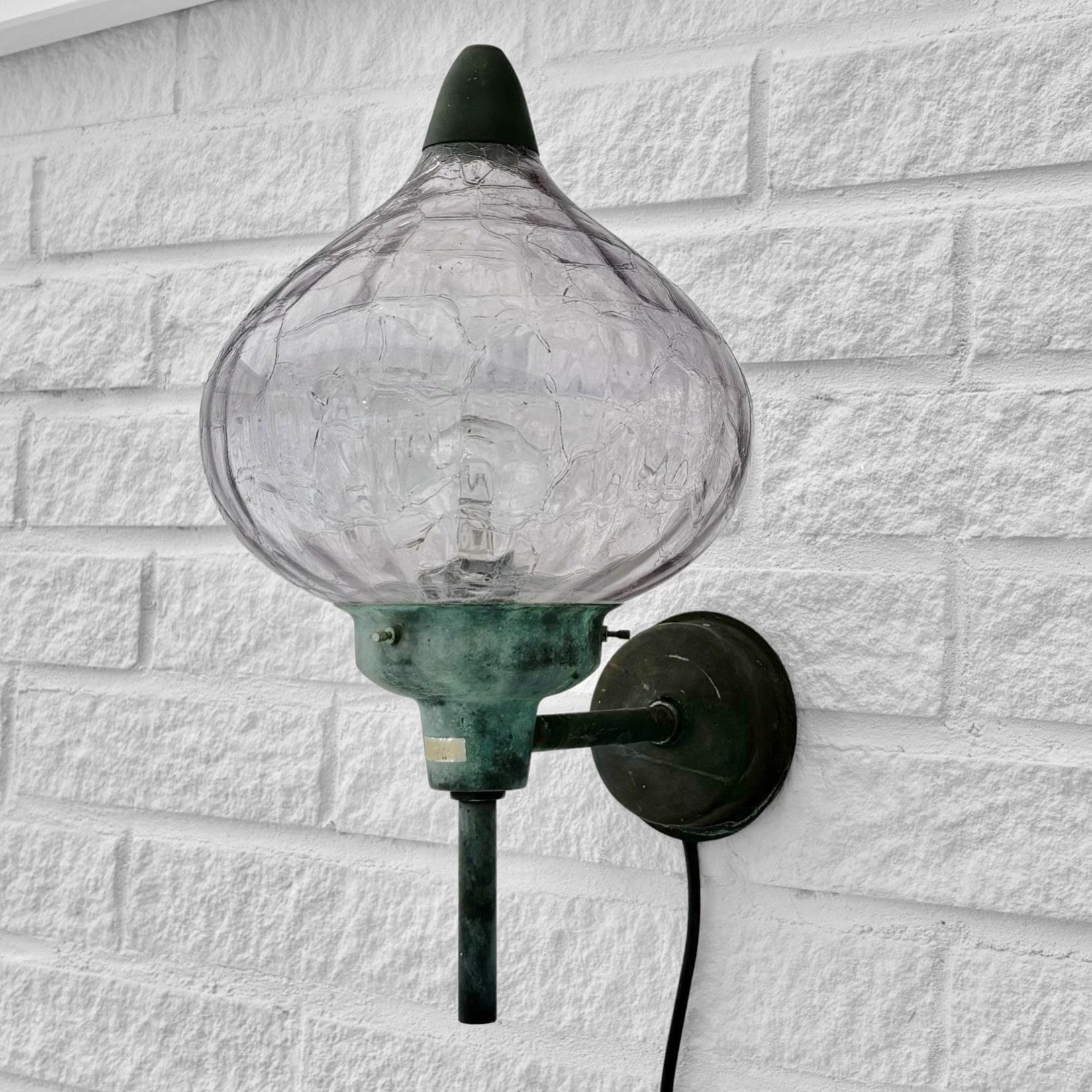 Swedish Scandinavian mid century outdoor facade lamp, Westal model 283, Sweden, 1970s For Sale