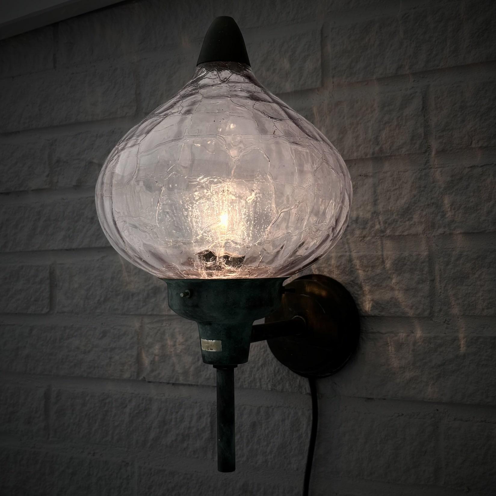 Scandinavian mid century outdoor facade lamp, Westal model 283, Sweden, 1970s In Good Condition For Sale In Forserum, SE