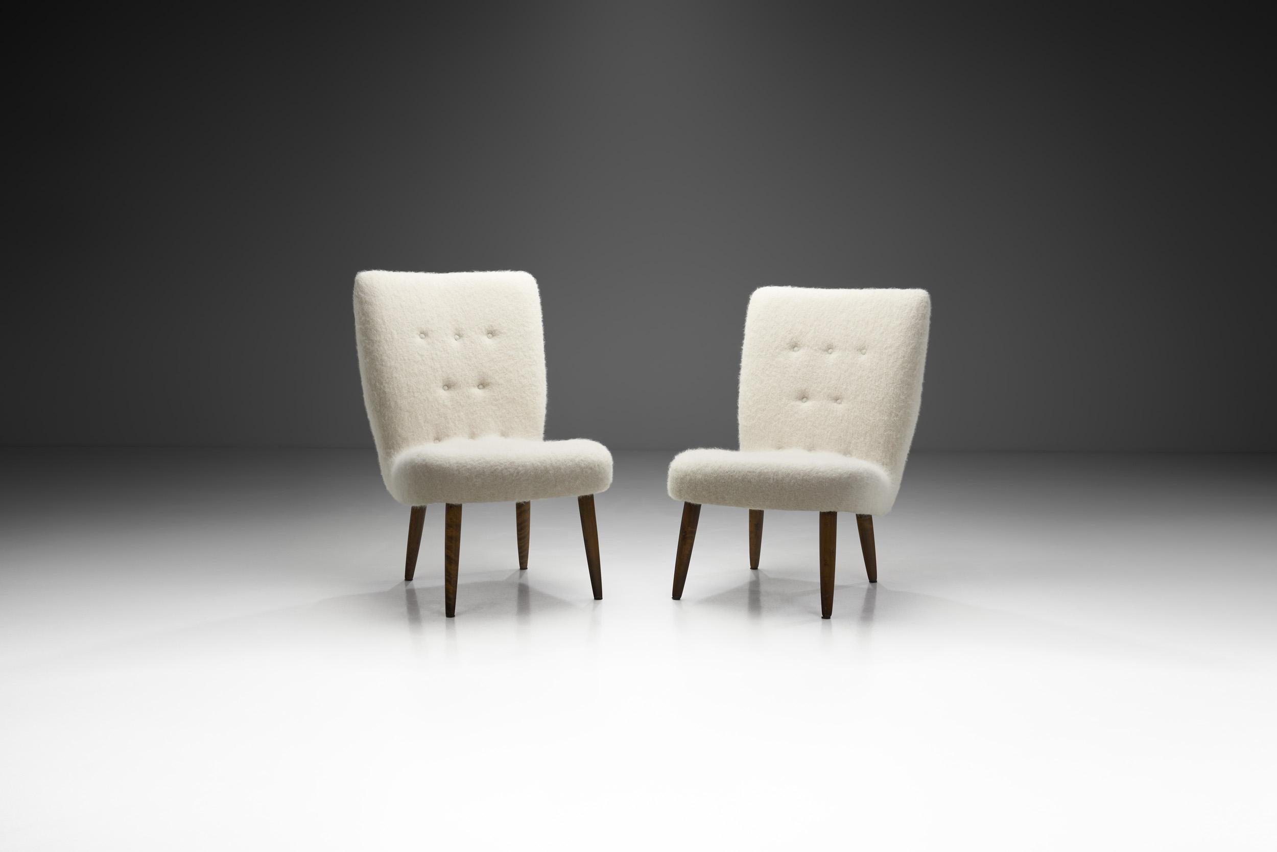 Scandinavo moderno Coppia di poltrone scandinave di metà secolo, Scandinavia, 1950 ca. in vendita