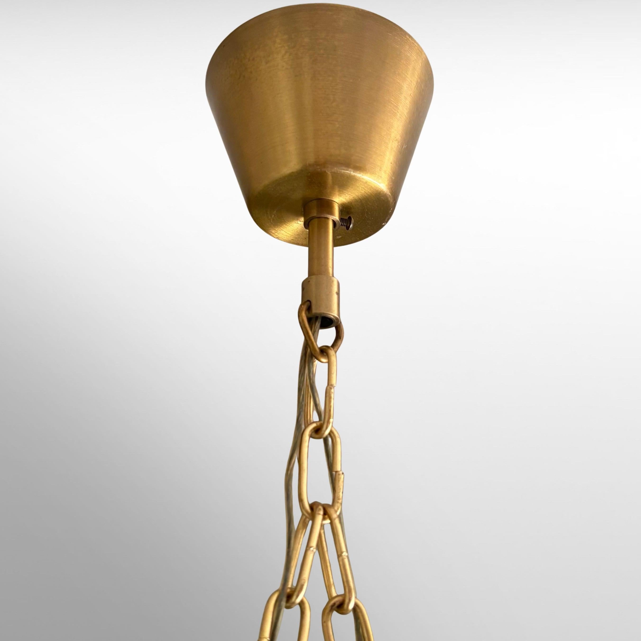 Lampada a sospensione scandinava di metà secolo, Carl Fagerlund, Orrefors, Svezia, anni '60 in vendita 6
