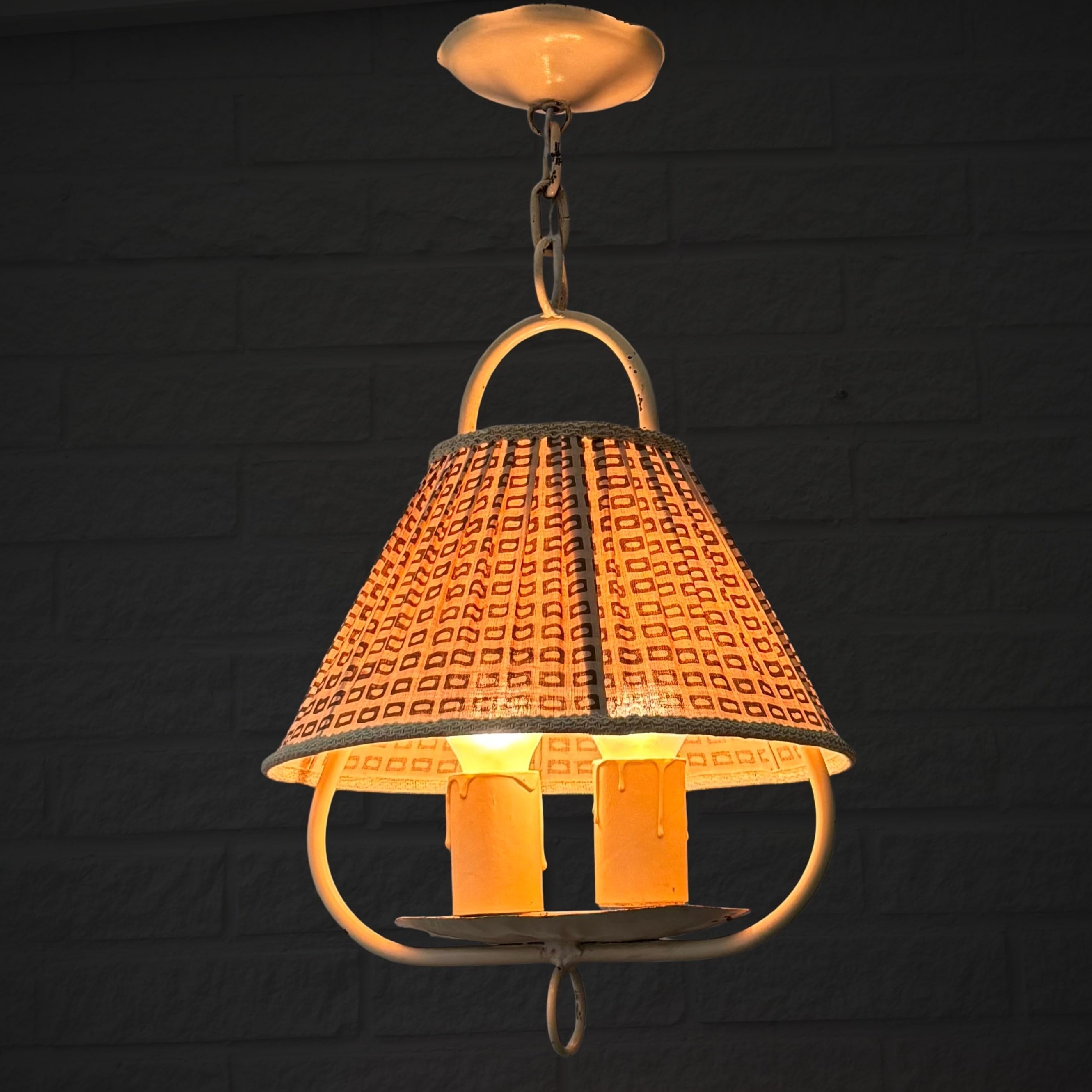 Lámpara colgante escandinava de mediados de siglo, estilo Sport Cabin, Suecia, años 40 Escandinavo moderno en venta