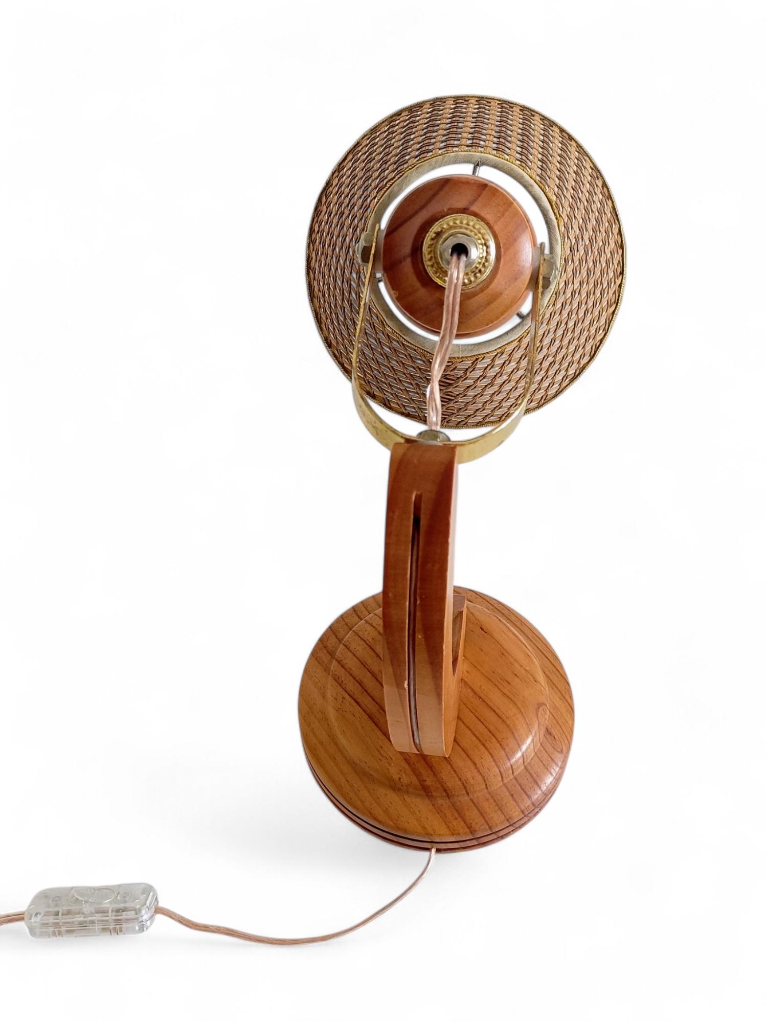 Lampada da lettura The Modern Scandinavian Wood/canna, nello stile di Solbackens Svarveri in vendita 9