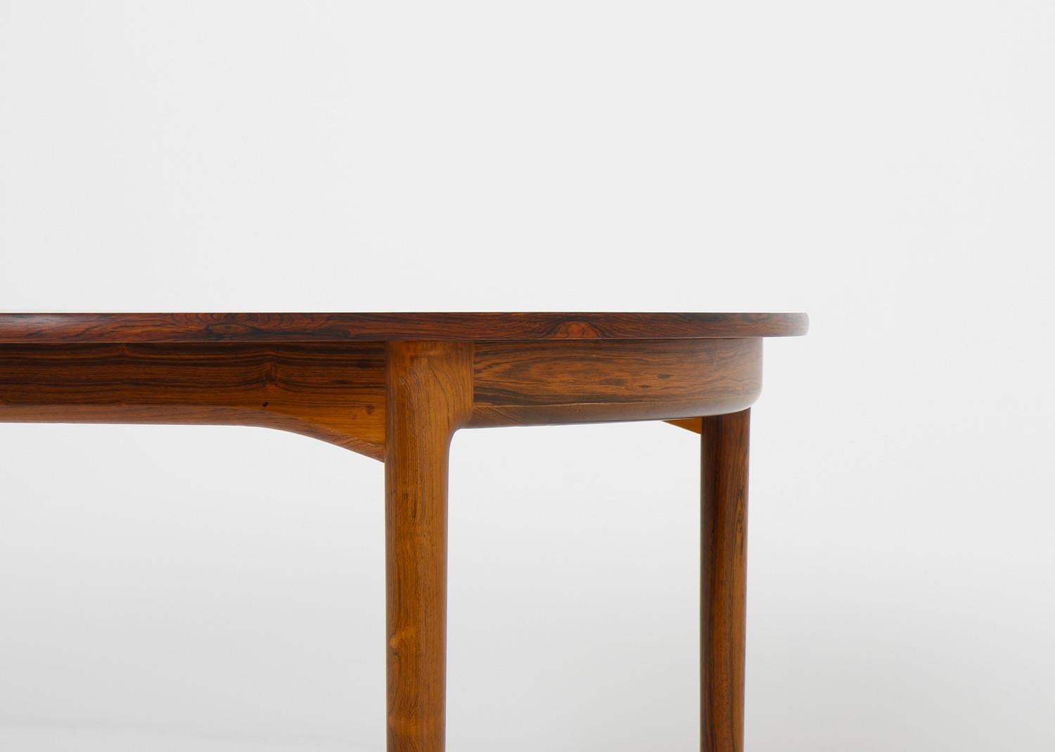 Scandinavian Mid Century Roswood Dining Table by Ib Kofod Larsen, 1960s For Sale 1