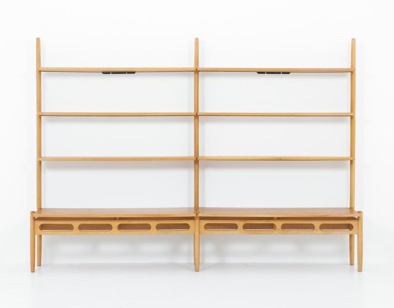 Scandinavian Midcentury Shelving Unit in Oak by William Watting For
