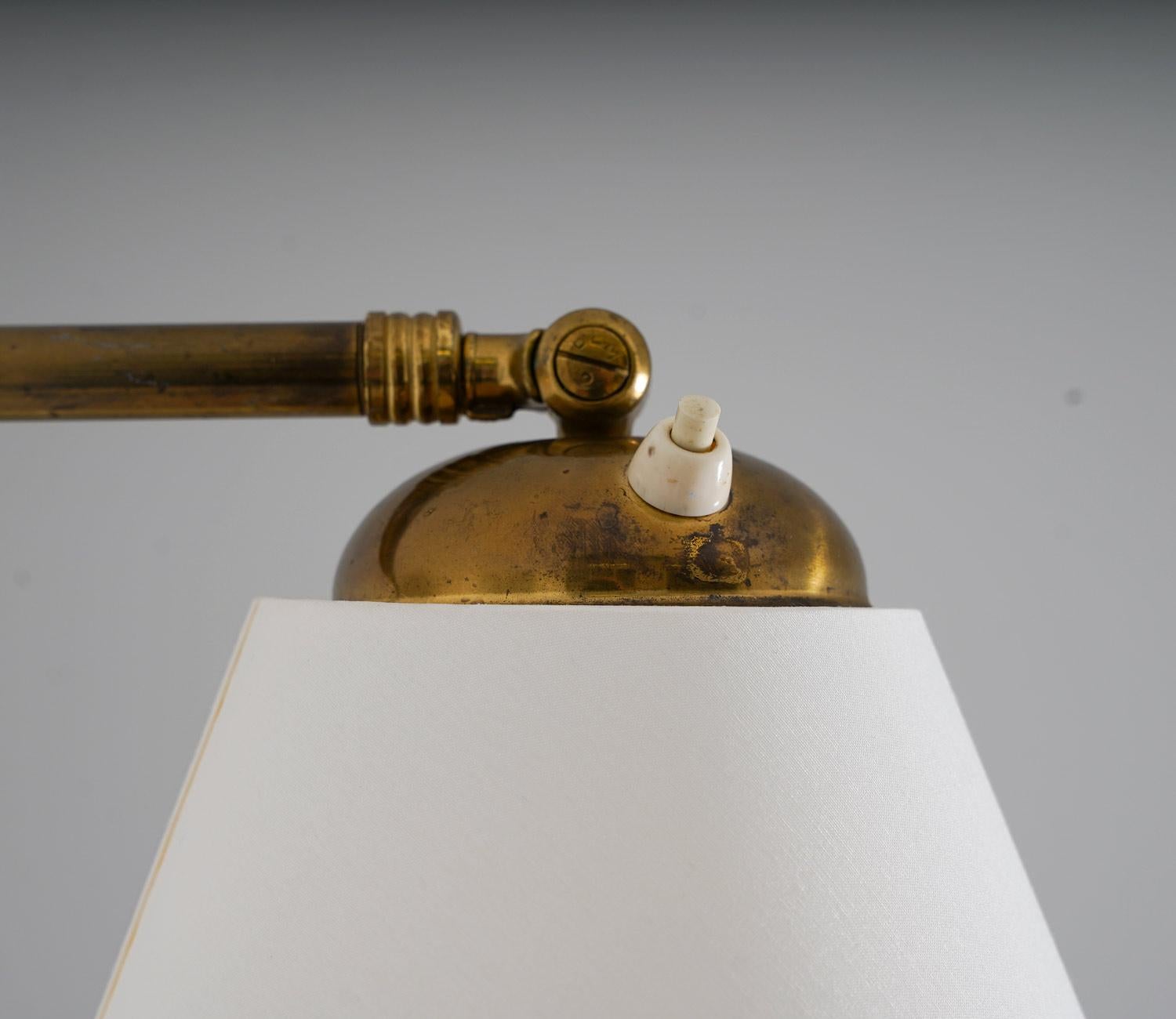 Scandinavian Mid-Century Swivel Arm Wall Lamps In Good Condition For Sale In Karlstad, SE