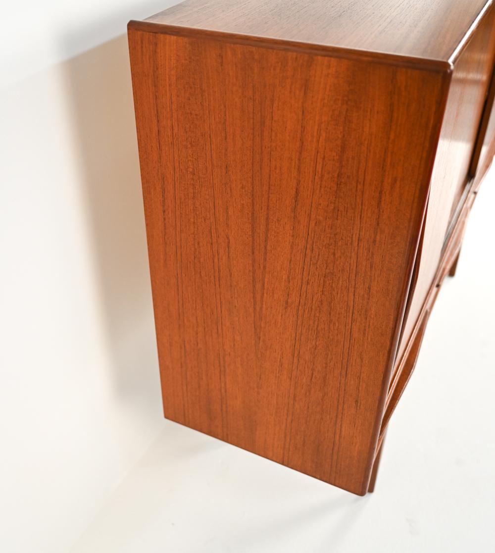 Scandinavian Mid-Century Teak Highboard Cabinet 4