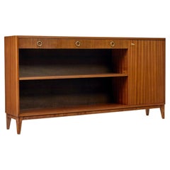 Scandinavian mid century teak open bookcase
