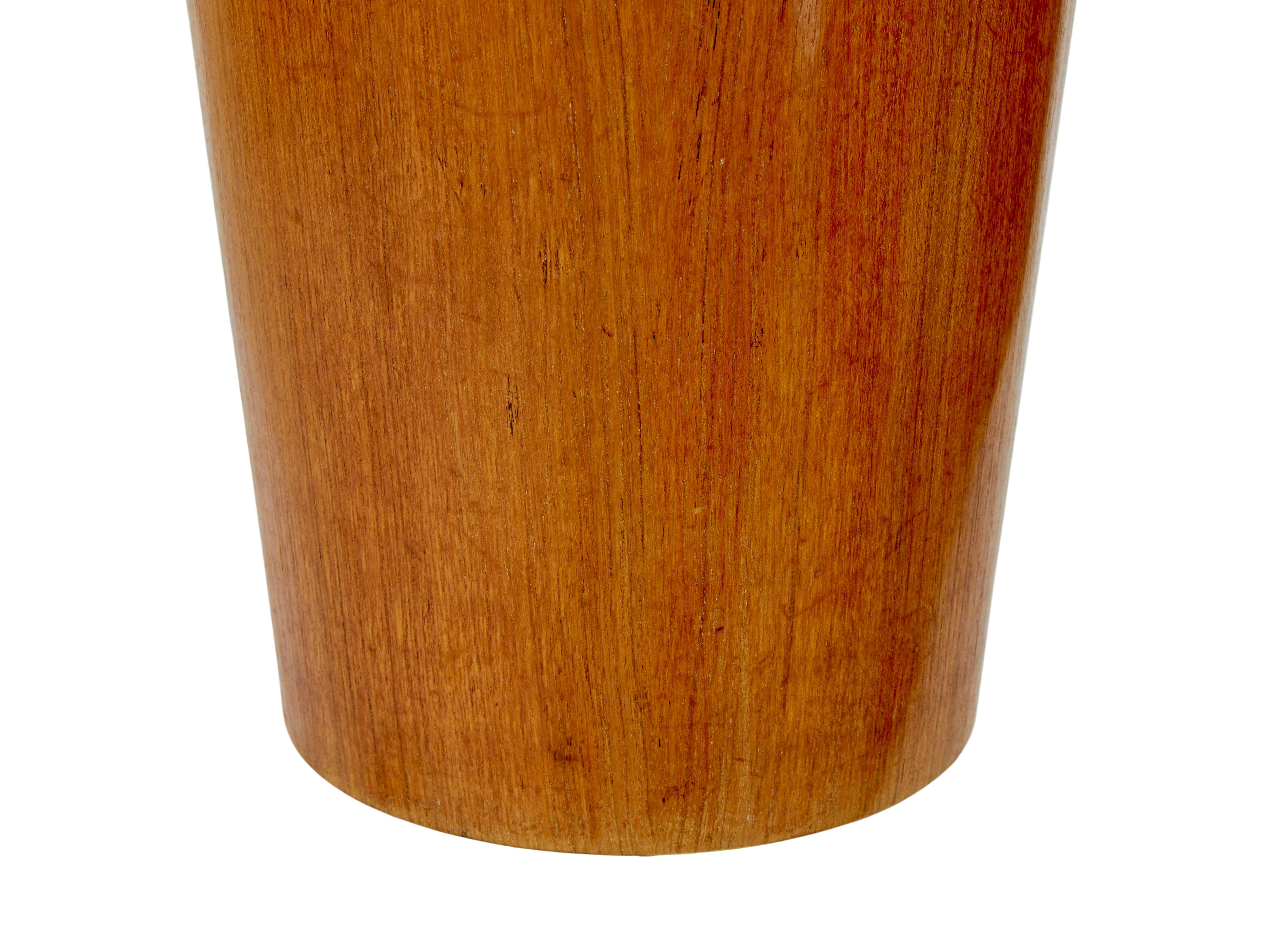 Cestino scandinavo di metà secolo in legno di teak Servex In condizioni buone in vendita a Debenham, Suffolk