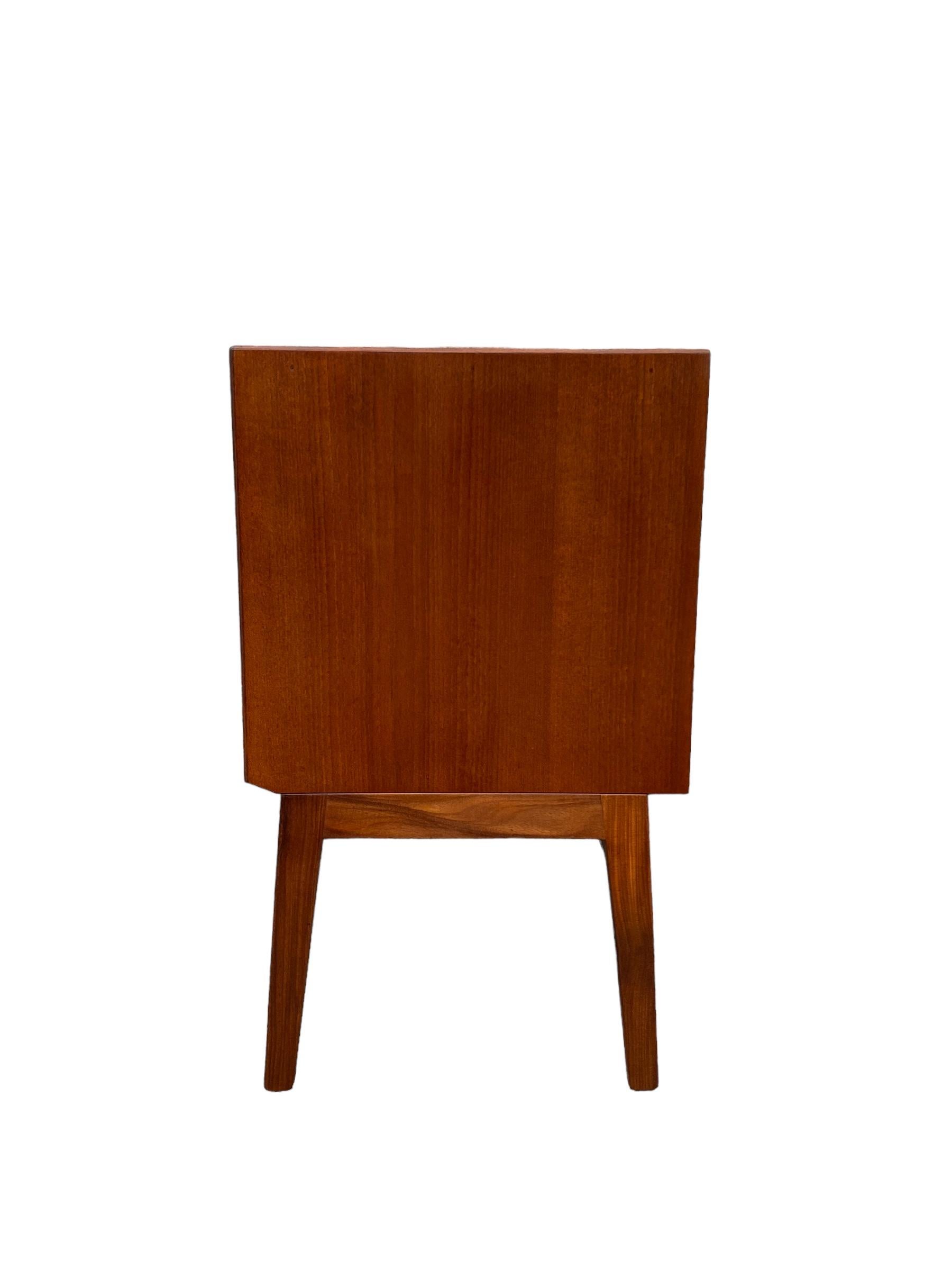 Scandinavian Mid Century Teak Record Cabinet 2