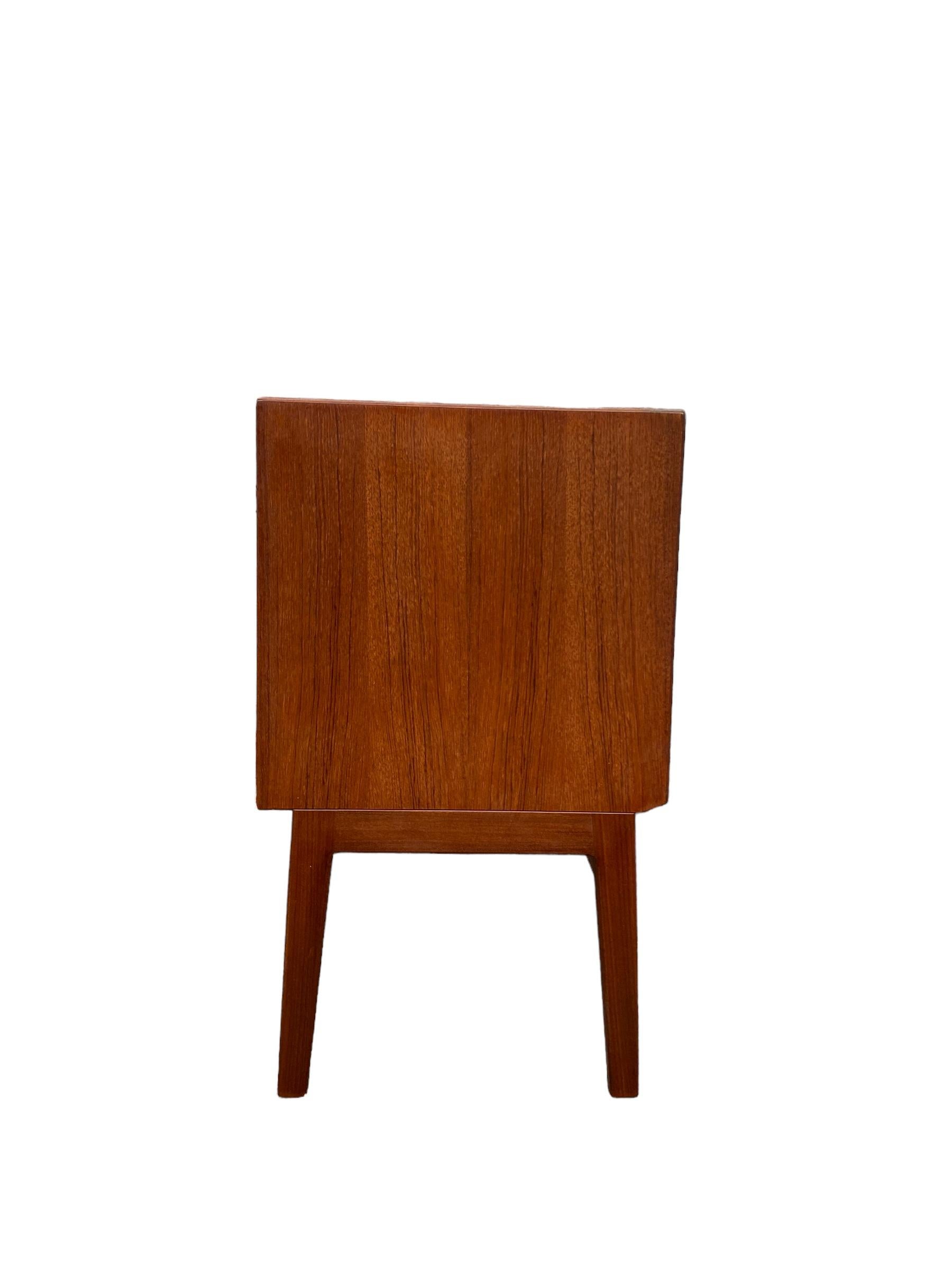 Scandinavian Mid Century Teak Record Cabinet 3