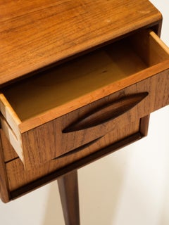 Scandinavian Mid-Century Teak Vanity Table by Svante Skogh, 1950s