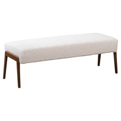 Scandinavian Mid-Century Upholstered Bench